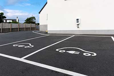 Parking charge point